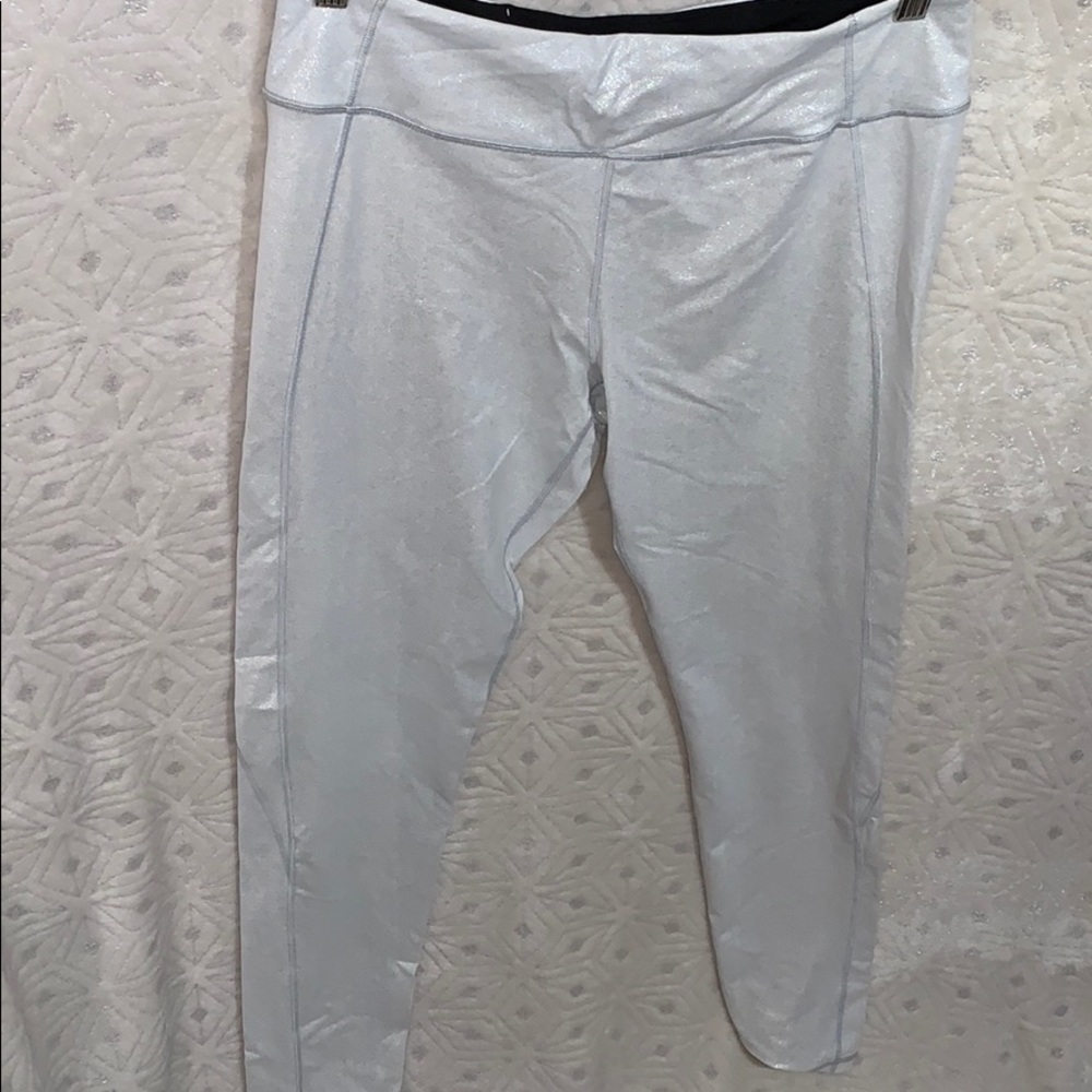 Silver sparkle Victoria’s Secret knockout leggings